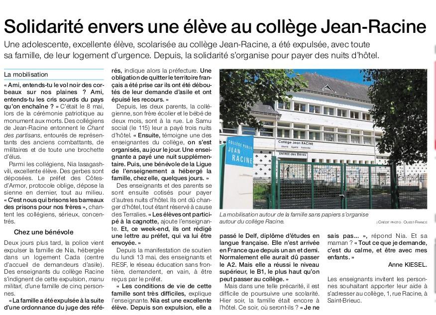 21 mai 2019 solidarite au college